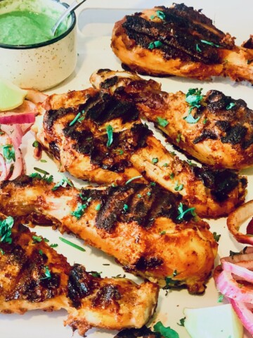 Indian style Chicken Tangdi Kebab