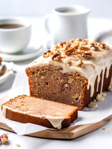 coffee walnut loaf cake