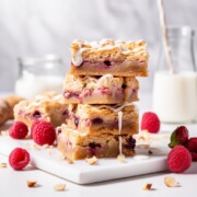 raspberry white chocolate blondies