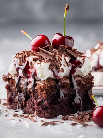 chocolate cherry brownies