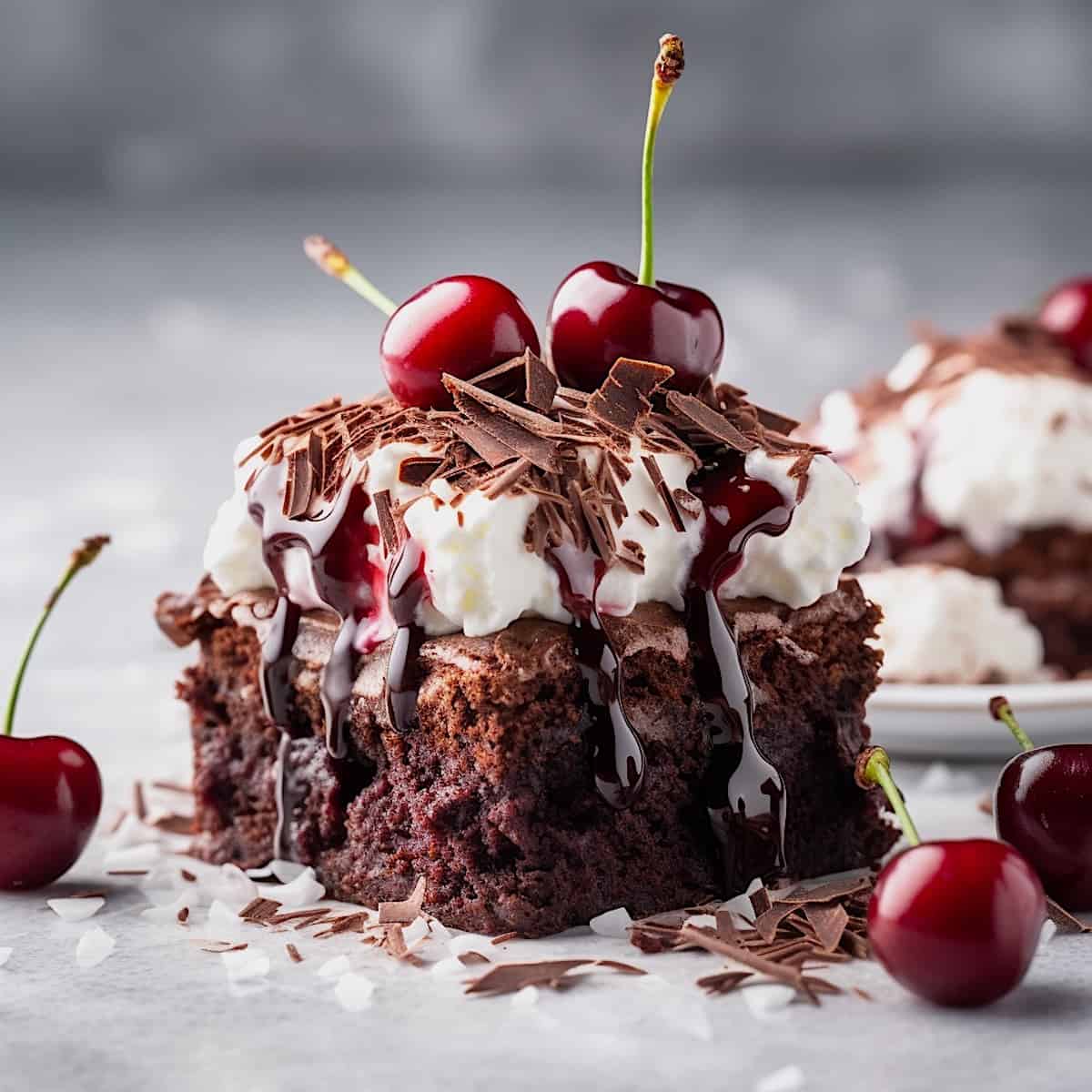 chocolate cherry brownies