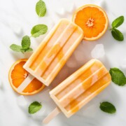 Orange Creamsicle popsicles