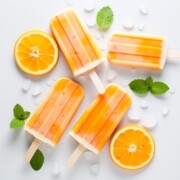 Orange Creamsicle popsicles