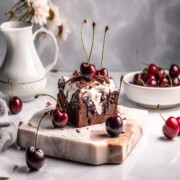 black forest chocolate cherry brownies