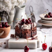 black forest chocolate cherry brownies