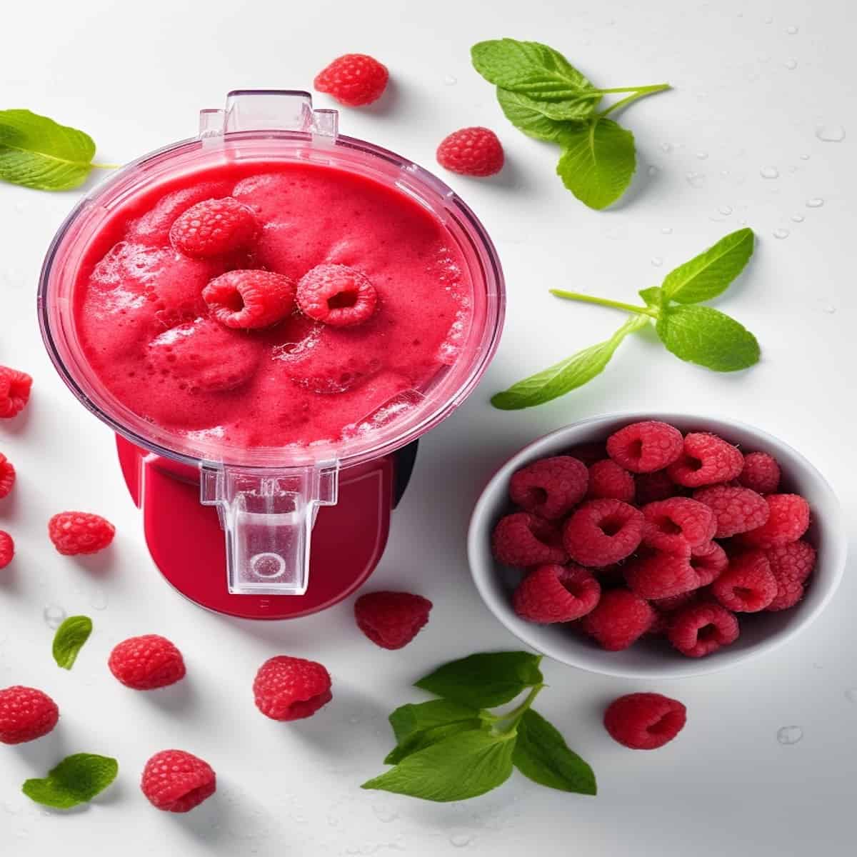 raspberry puree