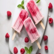 yogurt raspberry popsicles