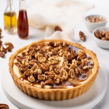 maple walnut tart