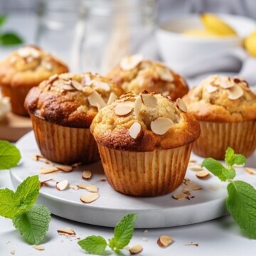 low carb banana muffins